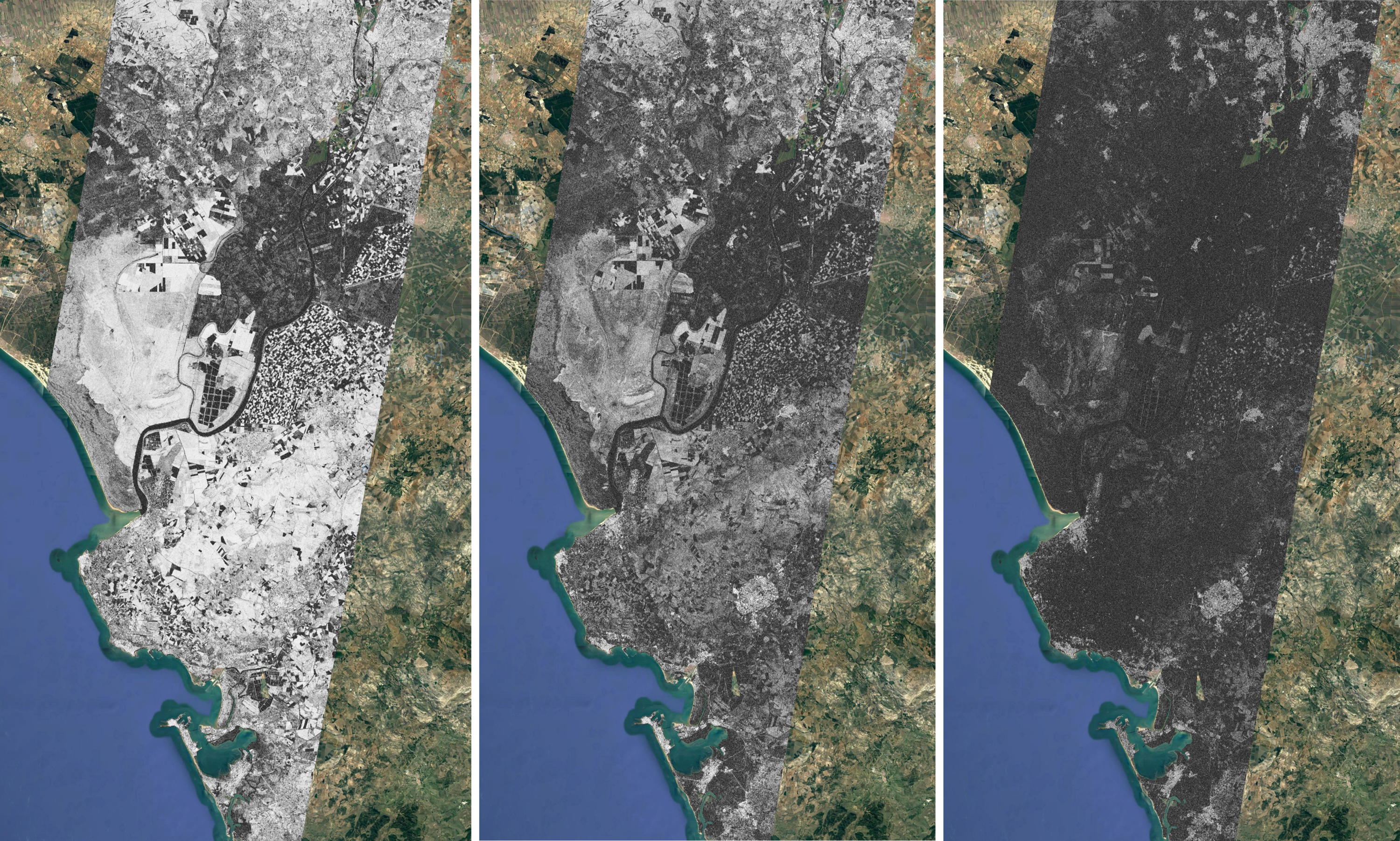 Interferometric coherence evolution over Doñana (Spain)